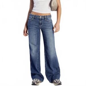 Pacsun Casey Low Rise Baggy Jeans Medium Indigo NWT Flossie Size 34